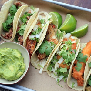 Fish tacos at Border Cafe